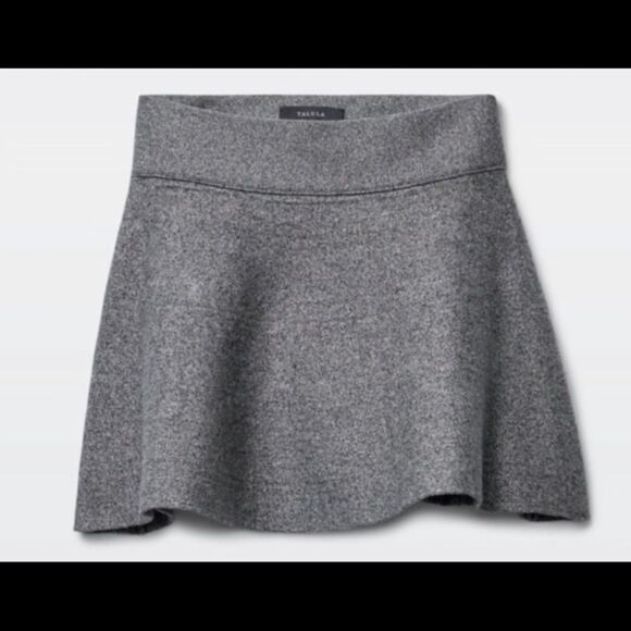 Aritzia Talula Vanderbilt Heathered gray skater circle Skirt Sz S - Picture 2 of 10